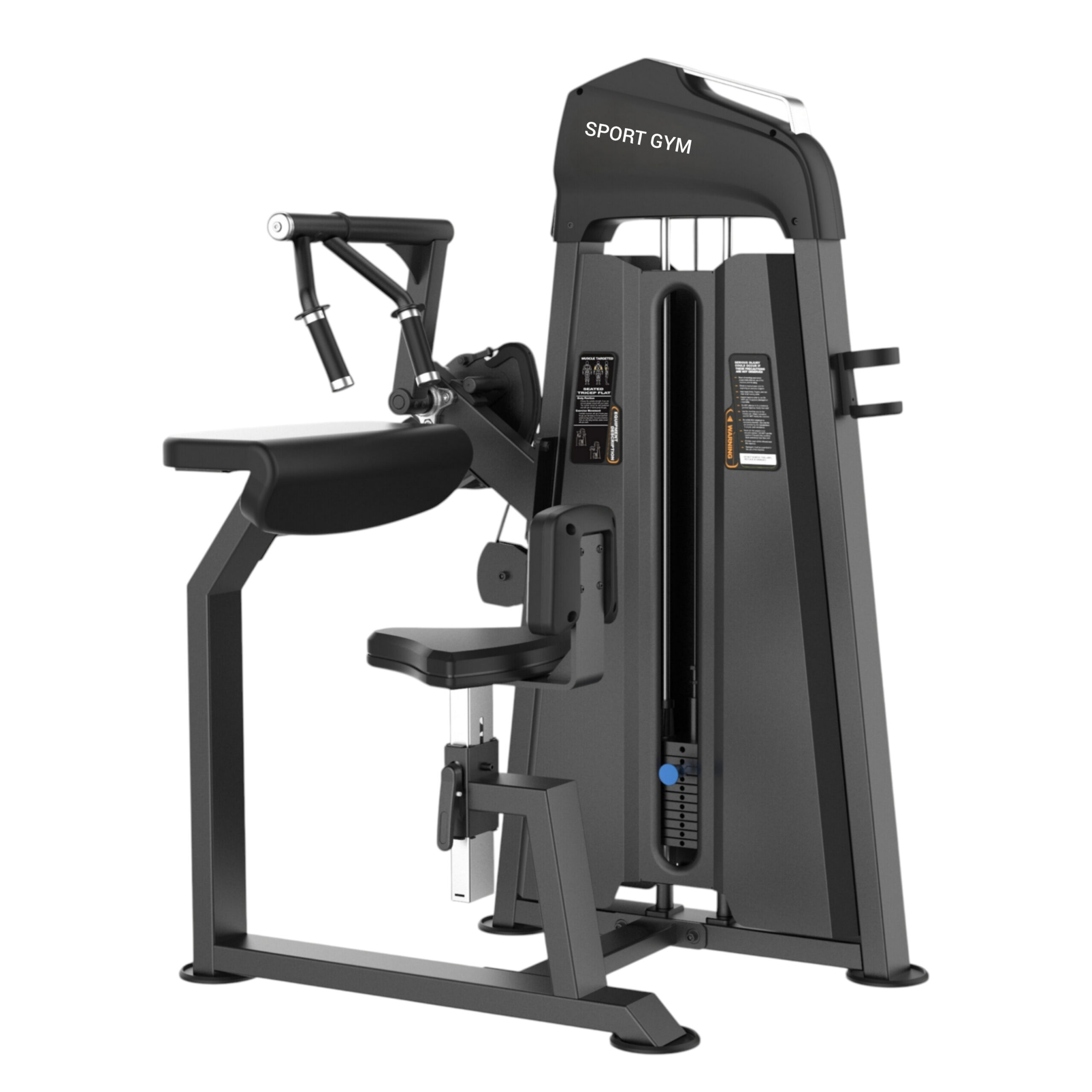 Трицепс-машина сидя. Прямая парта (Seated Tricep — Flat). Стек 110 кг. U3027C