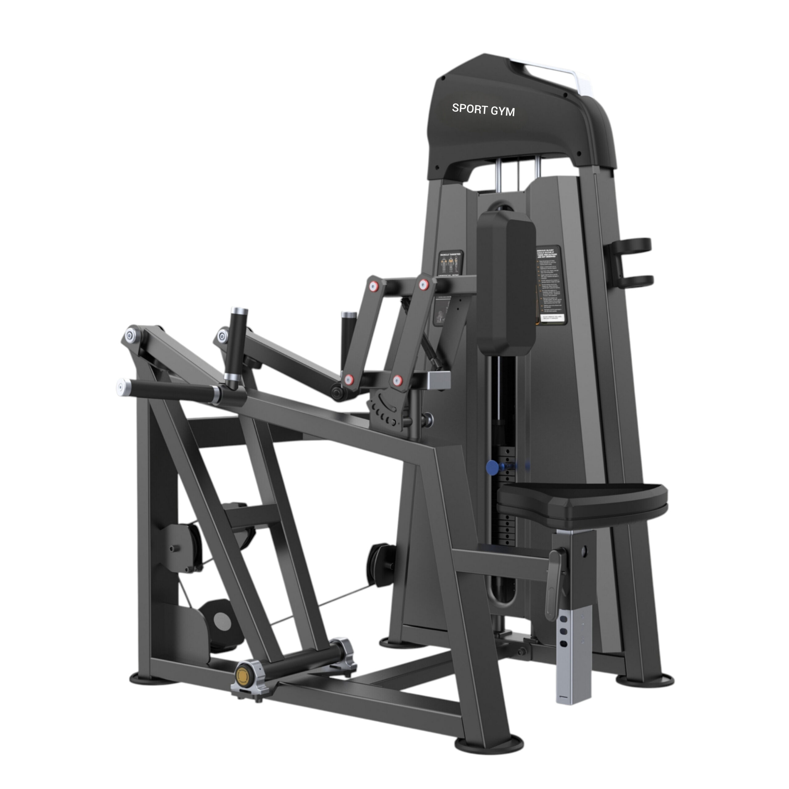 Гребная тяга с упором на грудь (Vertical Row). Стек 95 кг. U3034C