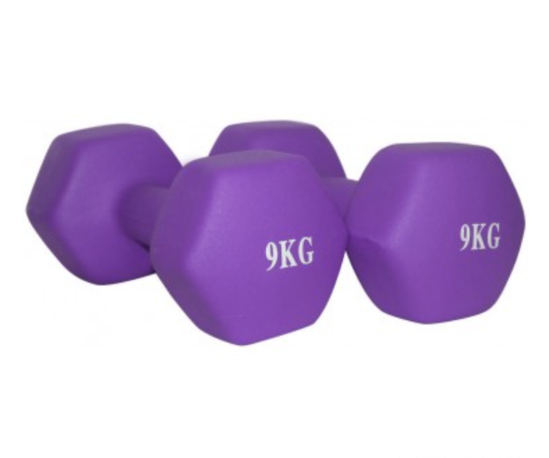 Гантель 9 кг винил SPORT GYM DM9V