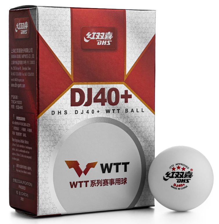Мяч DHS DJ40+★★★ (3 звезды) WTT (6шт)
